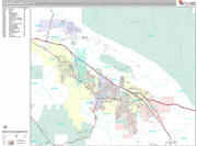 Coachella Valley Wall Map Premium Style